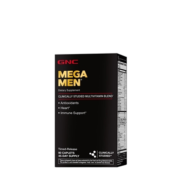 Снимка на GNC Mega Men®/ Мега Мен - Високоефективен комплекс от антиоксиданти, витамини и минерали, специално създадени за мъже.