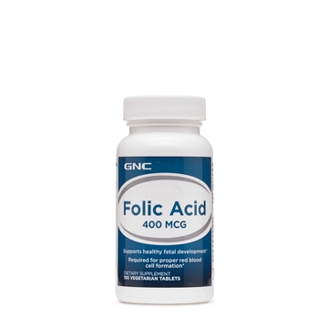 Снимка на GNC Folic Acid 400 µg/ Фолиева киселина 400 мкг- Полезна за бъдещите майки